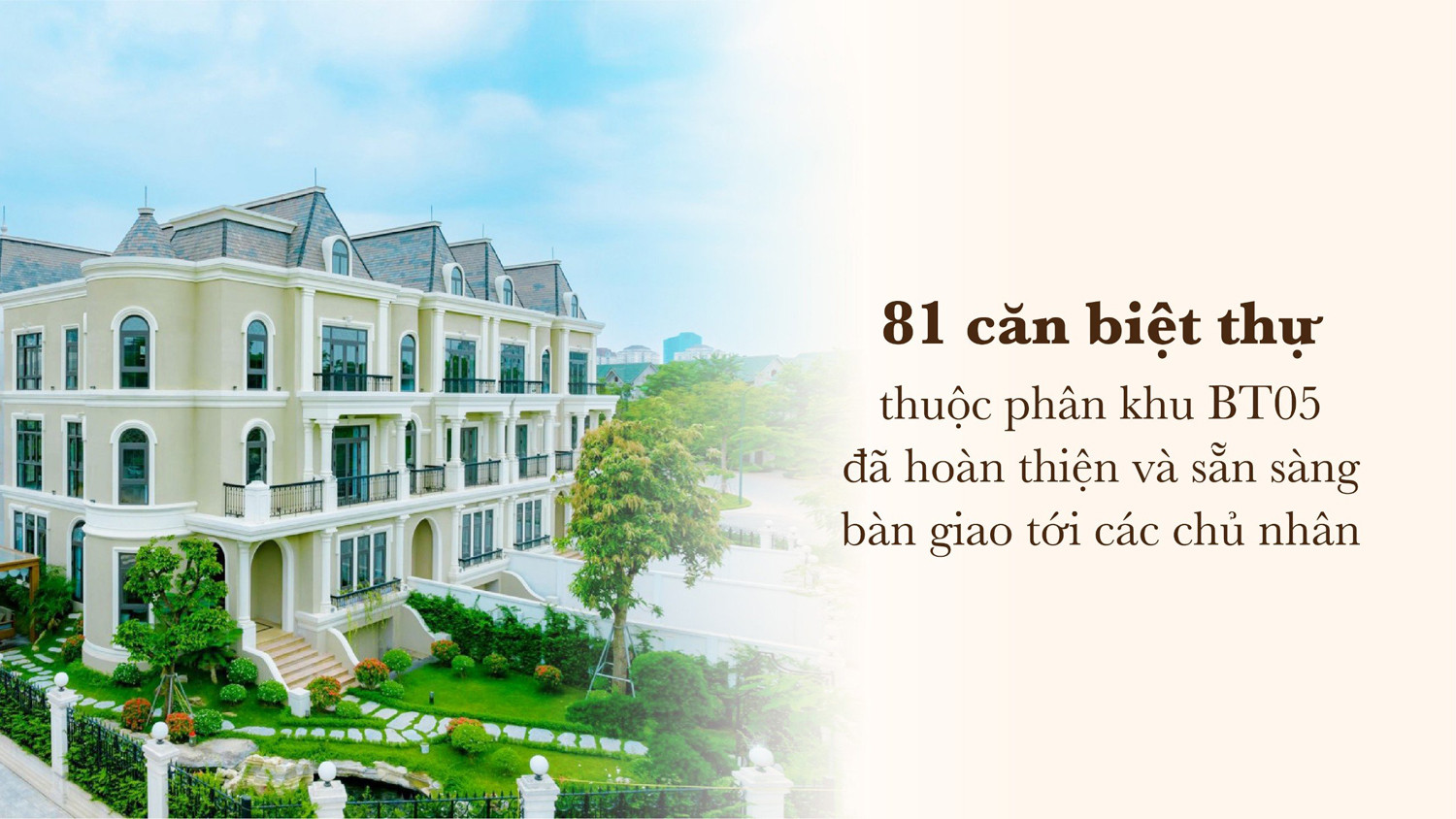 Kita Captial bàn giao sổ đỏ cho khách hàng mua biệt thự