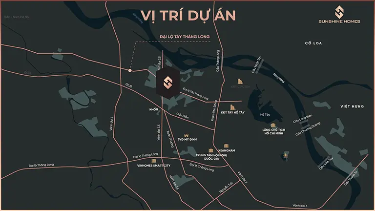 vị trí dự án noble royal capital ciputra