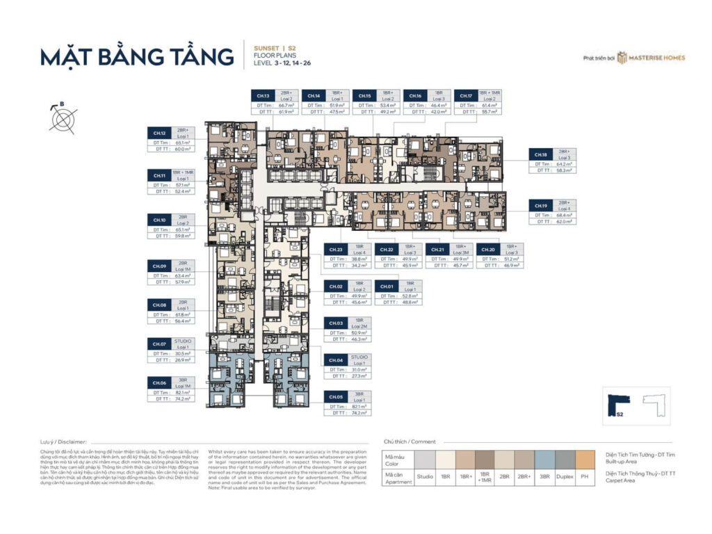 mặt bằng dự án masteri grand avenue cổ loa đông anh