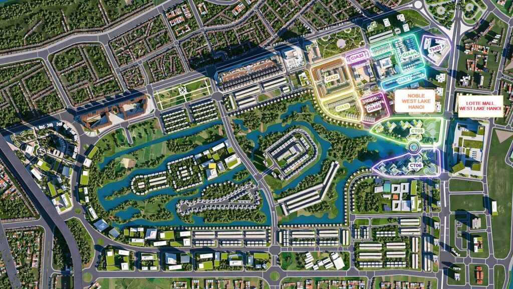 vị trí dự án noble west lake hà nội ciputra tây hồ